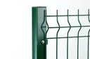 GRILLAGE RIGIDE DE SEPARATION PLASTIFIE VERT - PANNEAUX A PLIS TRELLIS SOUDE (2500 x 2000) - MAILLE ( 200x55) - Ø FIL 5mm