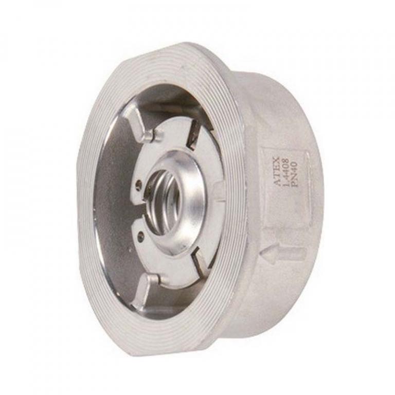 CLAPET ANTI RETOUR INOX A DISQUE ENTRE-BRIDE  DN15 PN40