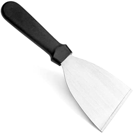 [AZT34391] SPATULE TRIANGLE INOX MANCHE PLASTIQUE 6CM
