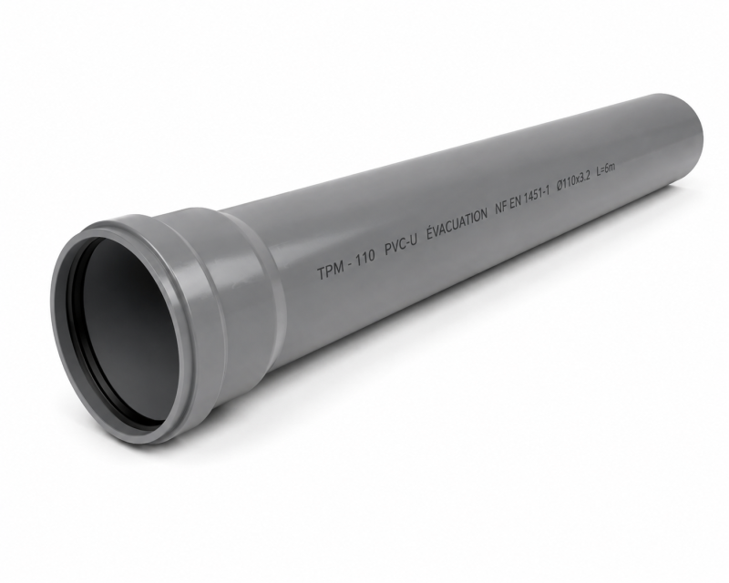 TUBE PVC EVACUATION PRE-MANCHONNE ( TPM )
