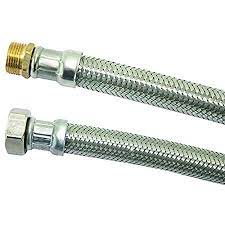 FLEXIBLE SANITAIRE INOX F/M 3/8&quot; X 15 CM