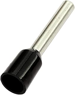 [EMBC-0.75] EMBOUT CABLAGE DOUBLE POUR FIL SOUPLE SECTION 0,75mm² - GRIS - COLLERETTE ISOLANTE - Sachet de 100 pièces
