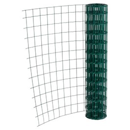 [GVMCP-1313] GRILLAGE A LAPIN PETITES MAILLES CARRE PLASTIFIE VERT ( 13x13) - Ø FIL 1.6 - Haut.1m - Rlx 25m