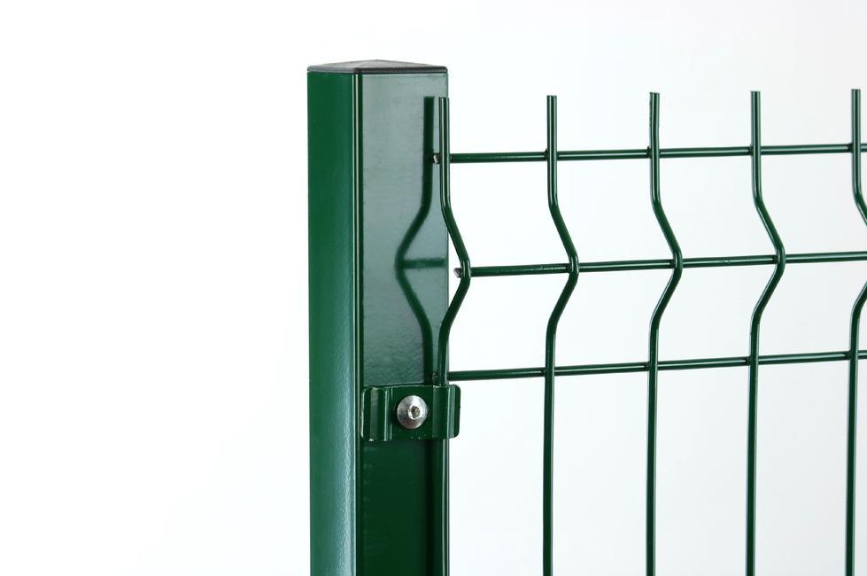 [PGR-6060] POTEAU POUR GRILLAGE RIGIDE - ACIER GALVA PLASTIFIE - 60X60mm - H 2.05m