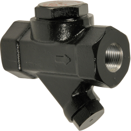 [PURTHANT-25] PURGEUR THERMODYNAMIQUE ACIER NOIR TARAUDE (1")