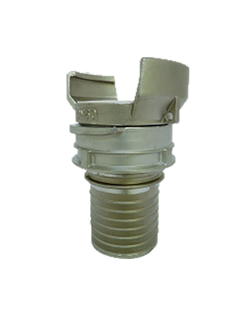 [DRSYIN1A-100102] DEMI-RACCORD SYMETRIQUE A VERROU - INOX - DOUILLE ANNELEE (DN100 - 102mm)