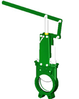 [AZT36009-DN 50-Nitrile] VANNE A GUILLOTINE FONTE DUCTILE A LEVIER