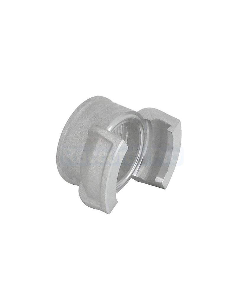 [DRSYAL2F-100] DEMI-RACCORD SYMETRIQUE SANS VERROU - ALUMINIUM - FILETAGE FEMELLE PAS GAZ (DN 100)