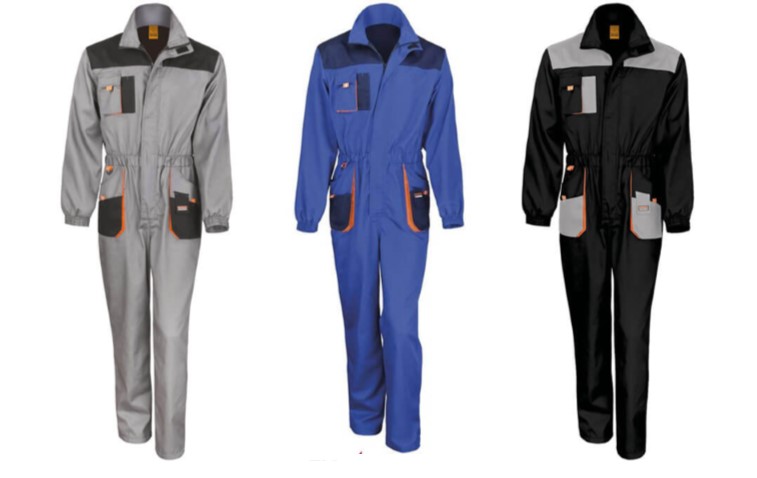 [COM10DC-BNNS] COMBINAISON DE TRAVAIL PERSONNALISABLE AVEC BANDE REFLECHISSANTE SANS POCHE GENOUILLERES DOUBLE COULEUR (Bleu navy / Noir, S)