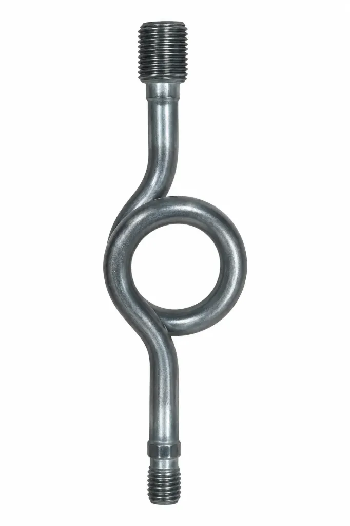 [SIPM-A-015] SIPHON POUR MANOMÈTRE TYPE QUEUE DE COCHON – M/F – ACIER - DN15 ( 1/2")