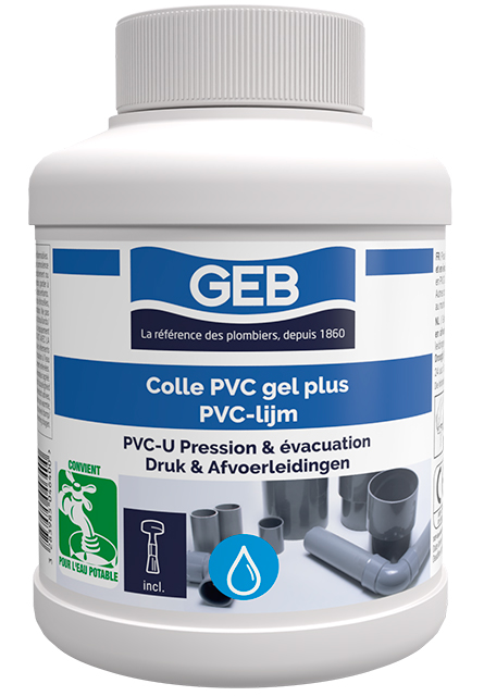 [CPVCGPGEB-125t] COLLE PVC GEL PLUS TRANSLUCIDE SPECIAL CONTACT EAU POTABLE - GEB (Tube 125ml)
