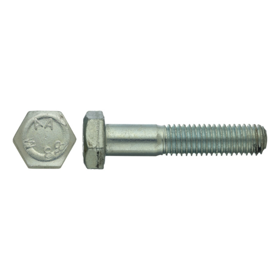 [BAZTH2-18150] BOULON ACIER ZINGUE TETE HEXAGONALE - DIN 931 - FILETAGE PARTIEL - CLASSE 8.8 - M18 (DN 50)