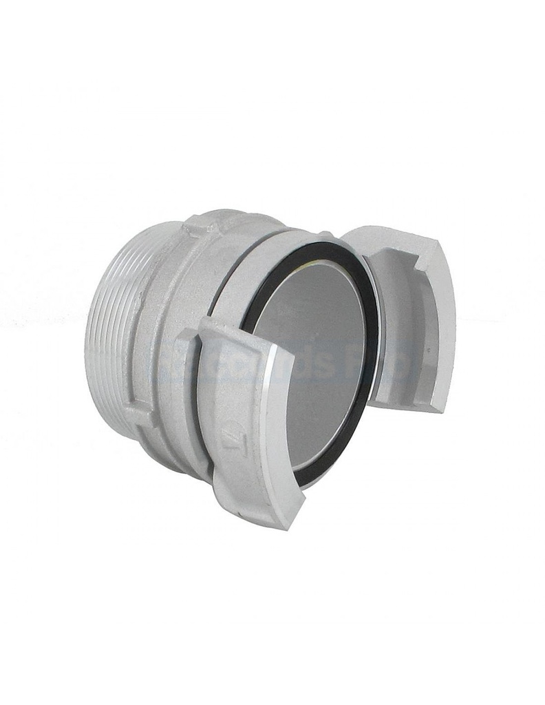 [DRSYAL1M-6565] DEMI-RACCORD SYMETRIQUE A VERROU - ALUMINIUM - FILETAGE MALE PAS GAZ (DN 32)