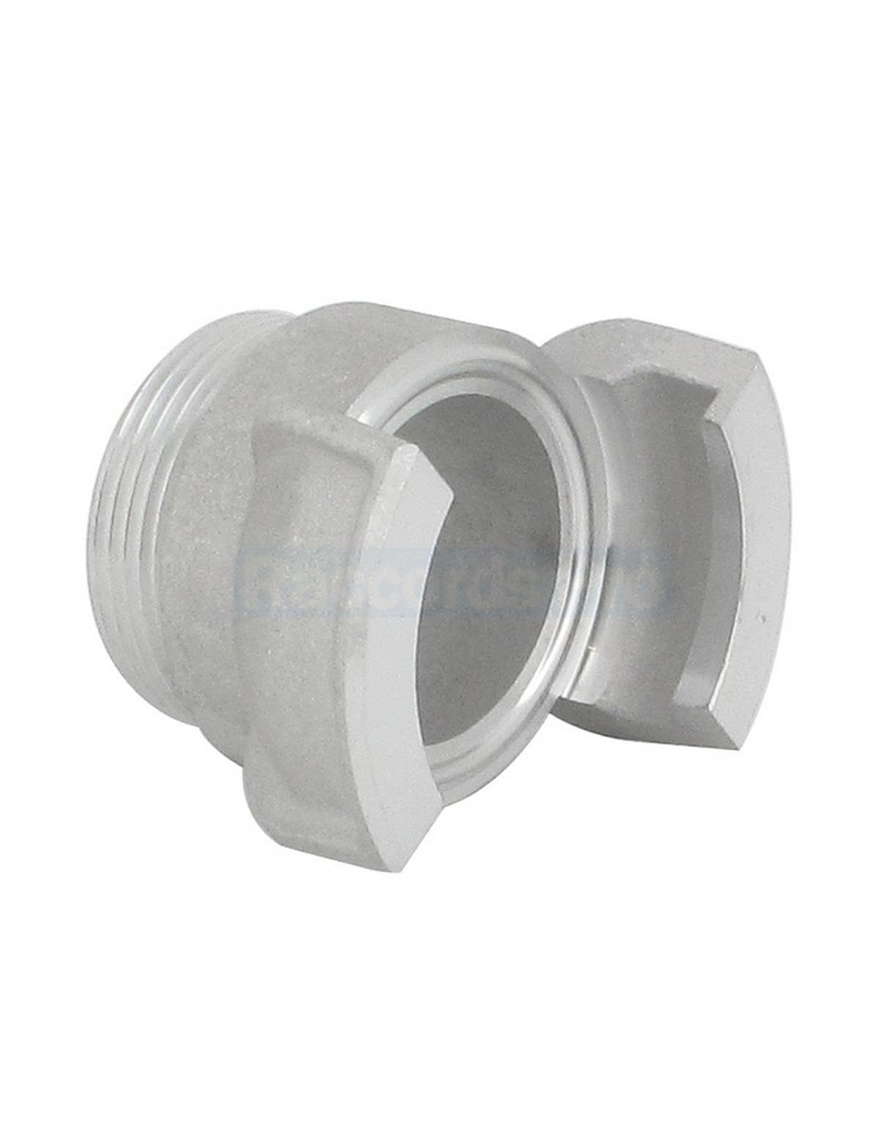 [DRSYAL2M-100] DEMI-RACCORD SYMETRIQUE SANS VERROU - ALUMINIUM - FILETAGE MALE PAS GAZ (DN 100)