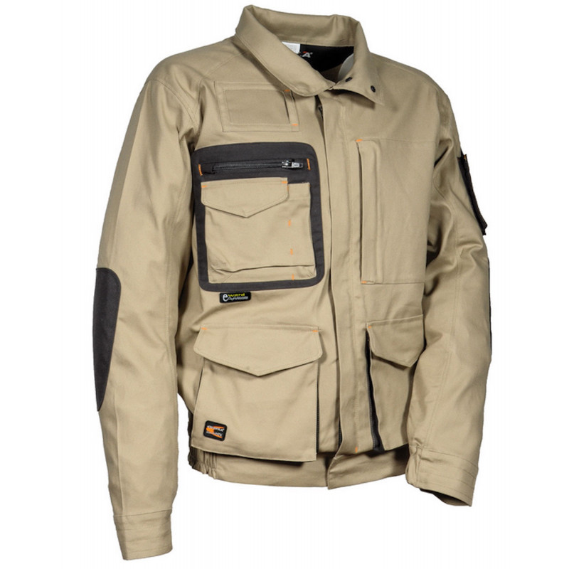 [AZT36877-Gris Clair] VESTE DE TRAVAIL MOUTCHO- COFRA (Gris Clair)