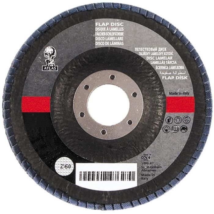 [FDISC125-80] DISQUE A LAMELLES Ø 125 x 22.23 - ATLAS (Ø 10)