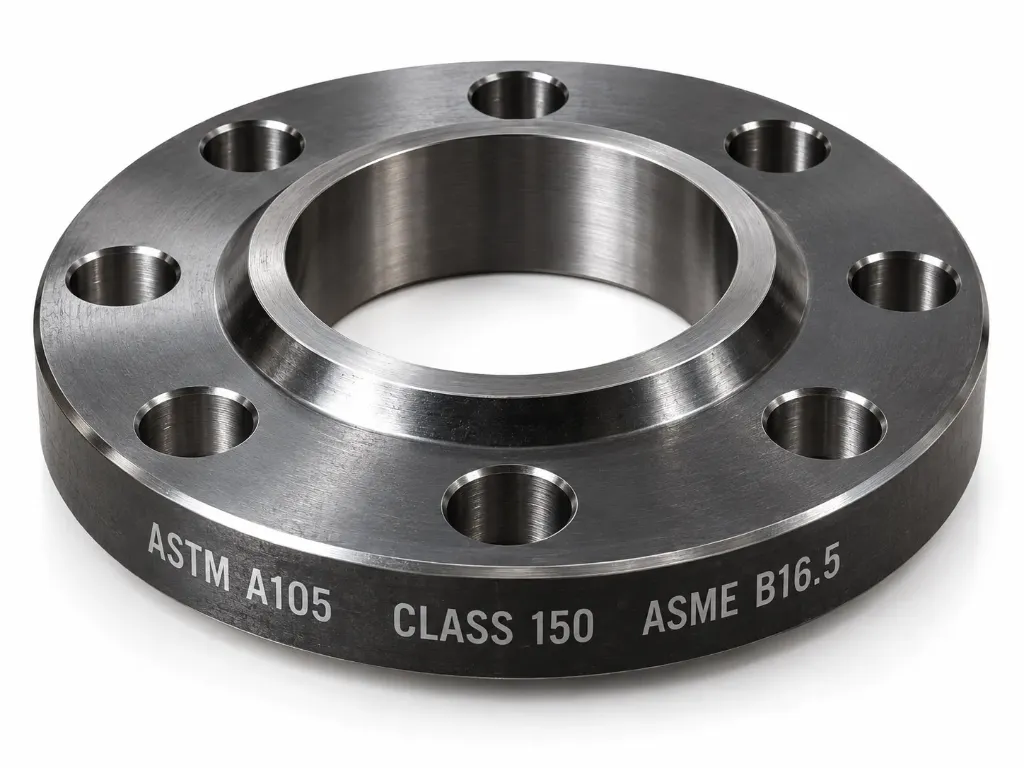 BRIDE SLIP-ON À SOUDER – ACIER CARBONE FORGÉ ASTM A105 – CLASS 150 – RF – ASME B16.5
