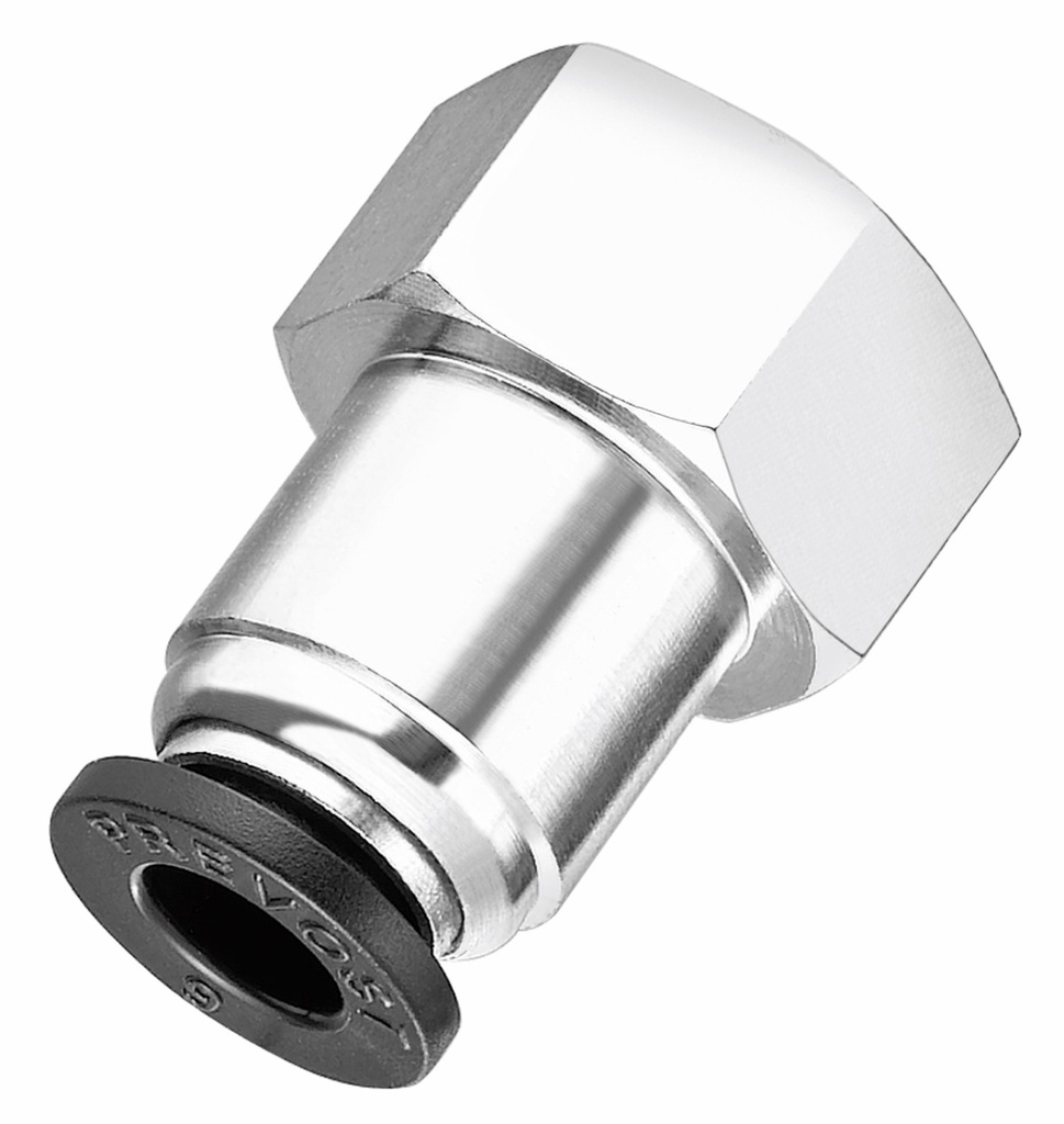 [RT-DF-10/02] RACCORD INSTANTANE POLYMERE DROIT ORIENTABLE  FEMELLE (M 18X60)