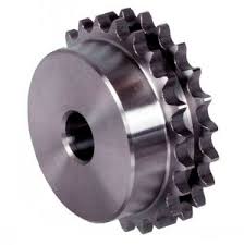 [AZT36684-M 12X160] PIGNON DOUBLE AVEC MOYEU ISO 10B2 - 5/8” x 3/8”- PAS 15.875 x 9.65mm (M 12X160)