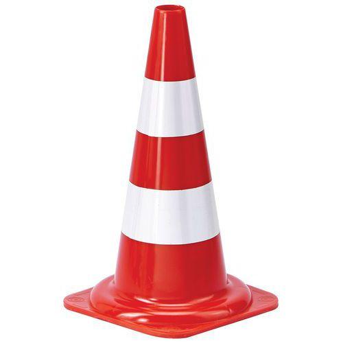 [CONE-75] CONE BALISE DE SIGNALISATION EN CAOUTCHOUC- HAUT. 75cm