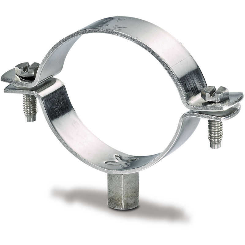 [COLIRENX-90] COLLIER RENFORCÉ INOX AISI 304/A2  PETIT BOSSAGE (Ø 90)