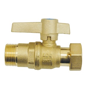 [DIDS-2025] ROBINET DROIT MALE POUR COMPTEUR D'EAU - AVEC VERROUILLAGE DE LA POIGNEE DE MANOEUVRE (DN 200)