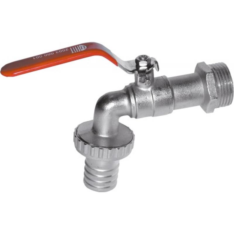 [RPABSL1-25] ROBINET DE PUISAGE A BOISSEAU - LAITON - POIGNEE ACIER PLATE ROUGE (1")