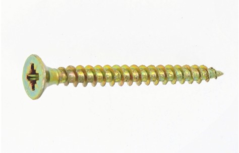 [VIAO3-25] VIS A BOIS TETE FRAISEE POUR AGGLOMERE - EMPREINTE - ACIER ZINGUE BICHROMATE - FILETAGE TOTAL - POZIDRIV- M3 - BTE DE 500 PIECES (DN 15)