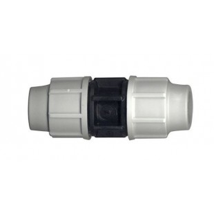 [03R-63] MANCHON DE REPARATION PP A COMPRESSION POUR TUBE PEHD PN16 (Ø 63)
