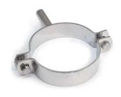 COLLIER DE FIXATION INOX A TOURILLON AVEC TIGE