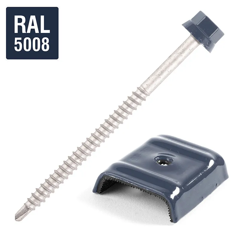 KIT DE FIXATION ÉTANCHE POUR BAC ACIER SUR BOIS – SOMMET DE NERVURE – Ø6,3 × 100 mm - 100 POINTS