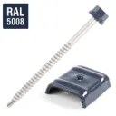 KIT DE FIXATION ÉTANCHE POUR BAC ACIER SUR BOIS – SOMMET DE NERVURE – Ø6,3 × 100 mm - 100 POINTS