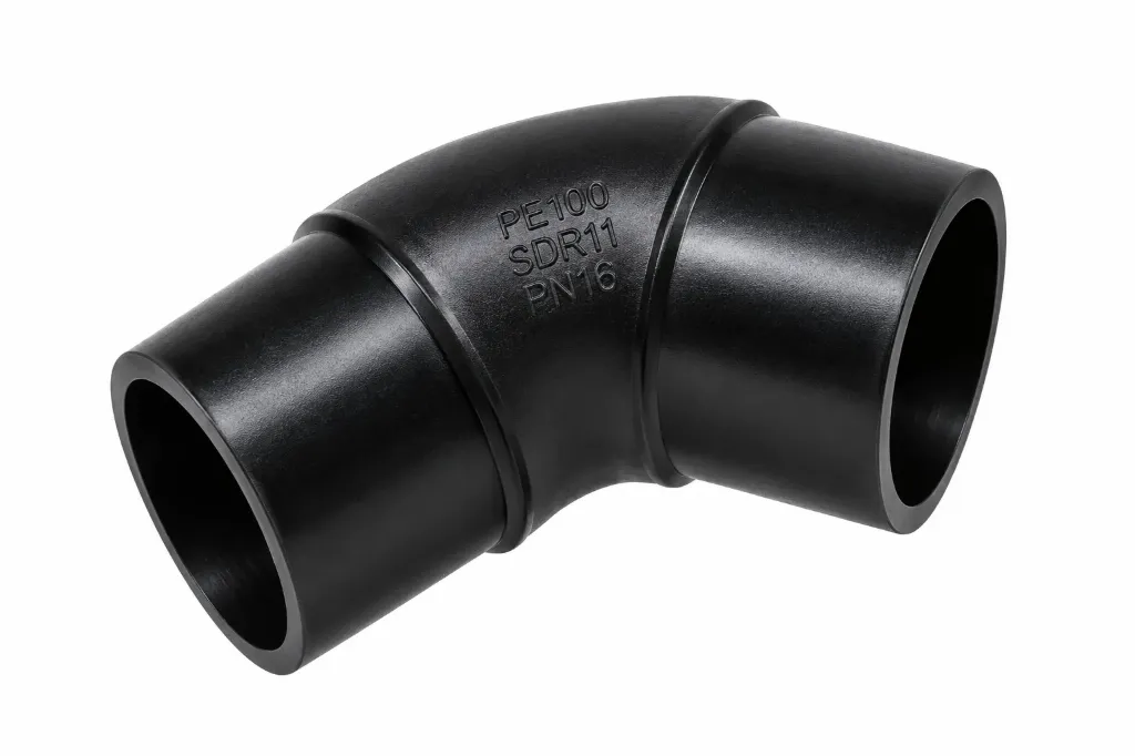 COUDE 45° À BOUTS LISSES – PE100 – SDR11 – PN16 – EN 12201-3