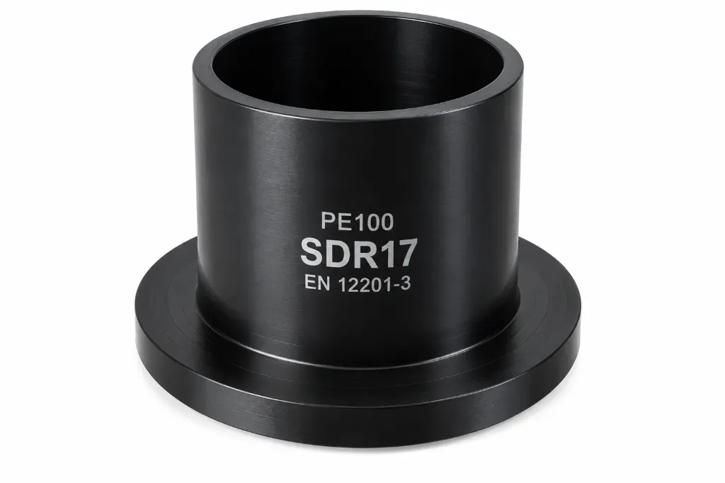 COLLET LISSE POUR BRIDE – PE100 – SDR17 – PN10 – EN 12201-3