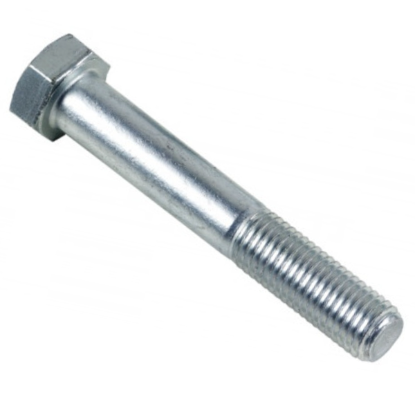 BOULON ACIER ZINGUE TETE HEXAGONALE CLASSE 8.8 DIN 931 FILETAGE PARTIEL DIAM M24