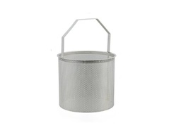 [PF30308-25] PANIER DE FILTRE INOX 316 - MAILLE 0.8mm ( 800 µ) - Diamètre extérieur : 124 mm - Hauteur : 160 mm (1&quot;)