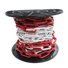 [CHRB] CHAINES PLASTIQUE DE SIGNALISATION ROUGE BLANC 25 METRES