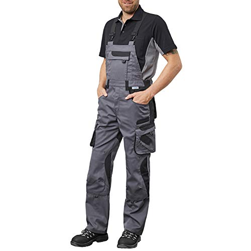 [AZT36917-Gris Clair] SALOPETTE DE TRAVAIL | INDÉCHIRABLE RÉSISTANT (Gris Clair)