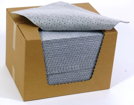 [FLG0202] FEUILLES ABSORBANTES TOUS LIQUIDES -  PUR FIBRE DE POLYPROPYLENE - DOUBLE EPAISSEUR 40 x 50 cm - CARTON DE 100 FEUILLES