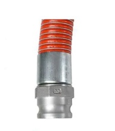 FLEXIBLE COMPOSITE DE DEPOTAGE PRODUITS CHIMIQUES - EQUIPÉ DE RACCORDS FEMELLE BSP INOX - LONG 6m