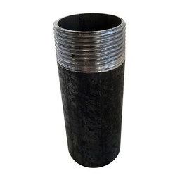 DEMI-BOBINE NOIRE MALE A VISSER T10 L100 ( EMBOUT FILETE)