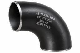 COUDE 90° LR 1,5D À SOUDER BW – ACIER CARBONE ASTM A234 WPB – SANS SOUDURE – SCH40