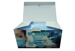 [BOUCOV01] MASQUE CHIRUGICAL  TYPE II - KIT DE 50 MASQUES BLEU