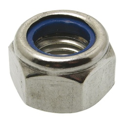 ECROU AUTOBLOQUANT - H INOX A2 -  BAGUE NYLON-DIN 985