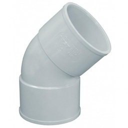 COUDE PVC ÉVACUATION 45° MF À COLLER